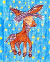Dárek od Magdy Šipkové  11 let - obrázek na puzzle s naháčkem.